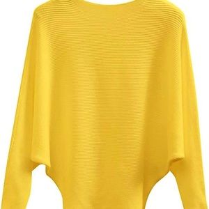 NWT Amazon Yellow Knit Sweater